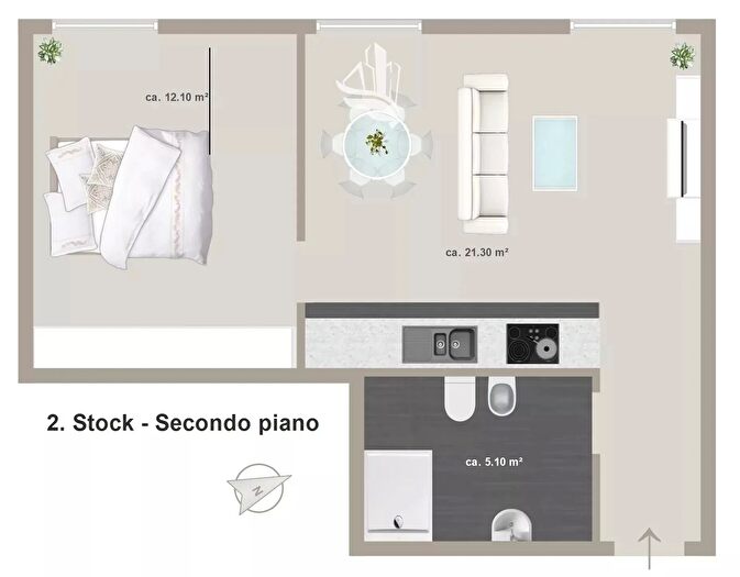 Appartamento bilocale in vendita in Via Cassa di Risparmio, Bolzano