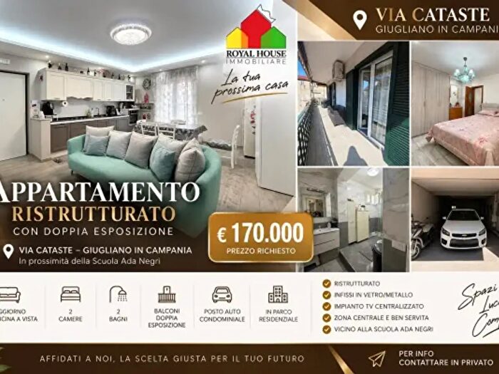 Appartamento quadrilocale in vendita in Via Cataste, Giugliano In Campania