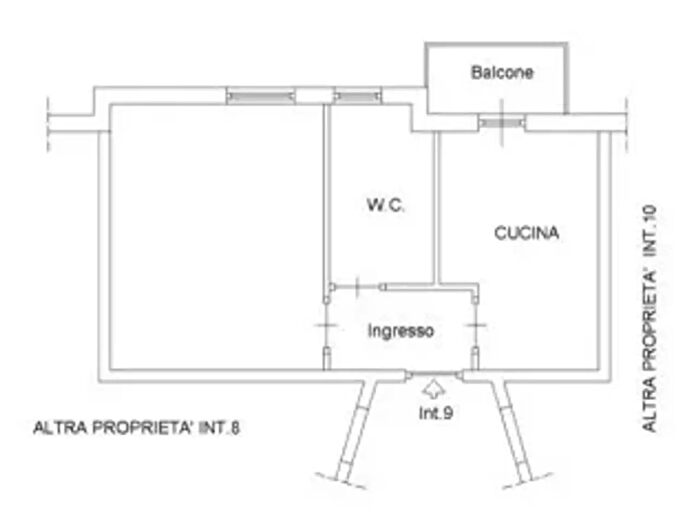 Appartamento monolocale in affitto in Via Giuseppe Bagnera, Roma