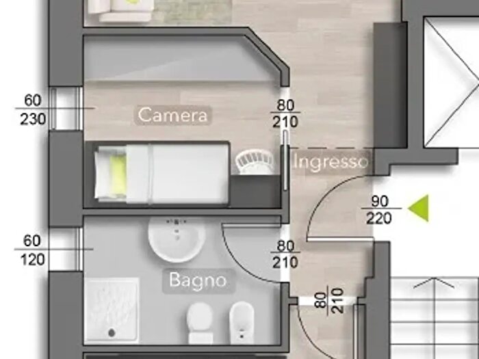 Appartamento trilocale in vendita in Riccione