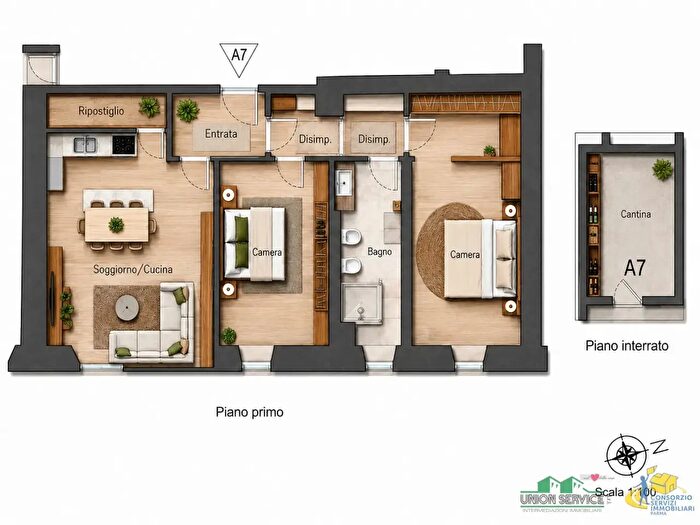Appartamento trilocale in vendita in Strada Consortile, Parma