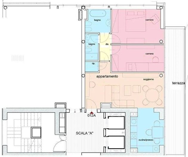 Appartamento trilocale in vendita in Pisa