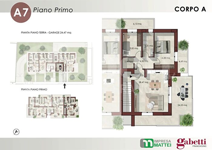 Appartamento trilocale in vendita in Verucchio