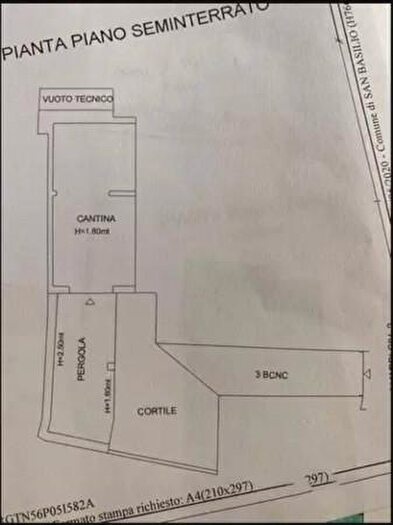 Casa monolocale in vendita in Via San Sebastiano, San Basilio