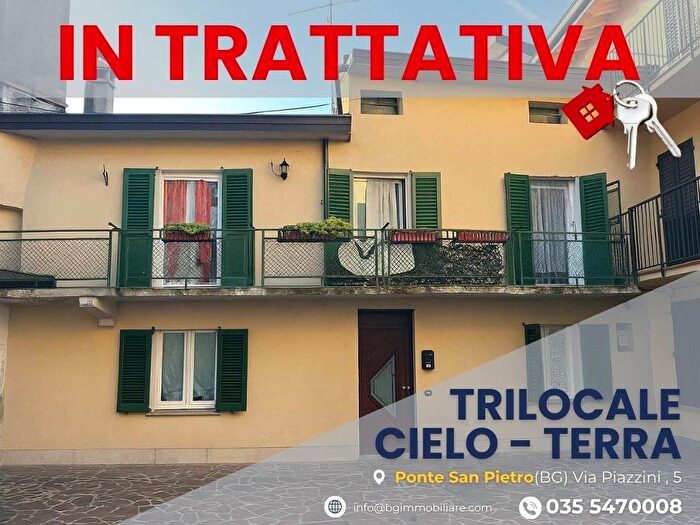 Appartamento trilocale in vendita in Via Piazzini, Ponte San Pietro
