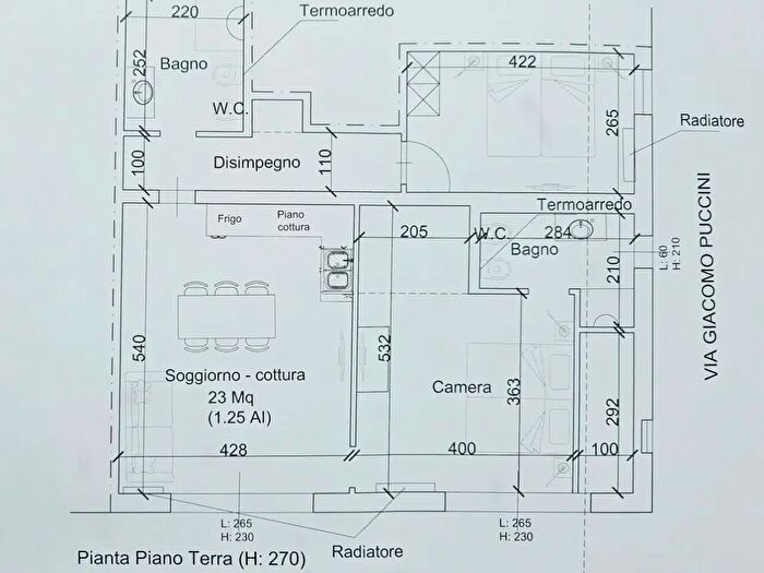Appartamento trilocale in vendita in Giacomo Matteotti amp Via Giacomo Puccini, Viareggio