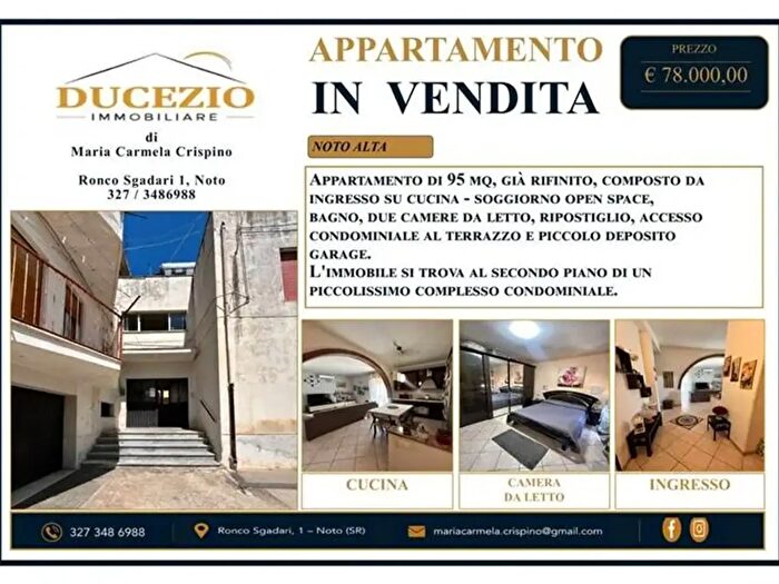 Appartamento quadrilocale in vendita in Noto