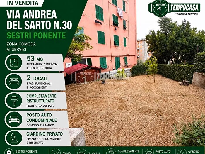 Appartamento bilocale in vendita in Via Andrea del Sarto, Genova