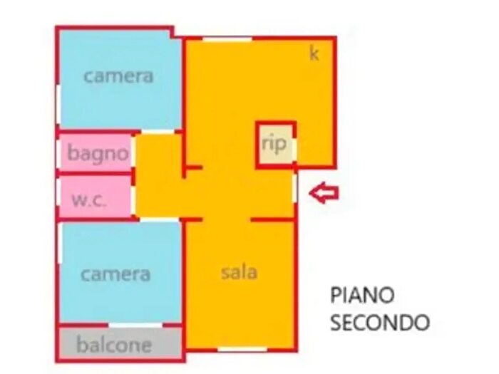 Appartamento con 5 locali in vendita in Via Renato Fucini, Cecina