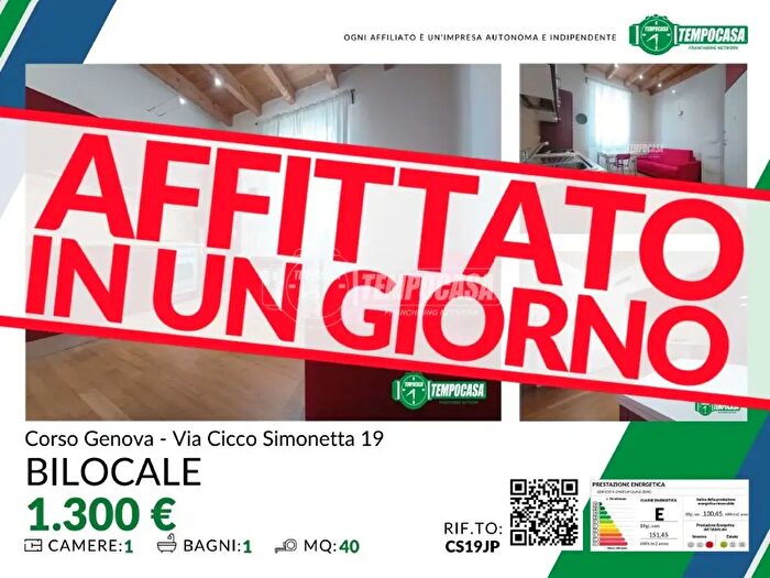 Appartamento bilocale in affitto in Via Cicco Simonetta, Milano