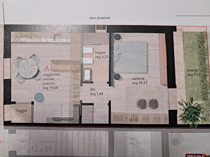 Appartamento trilocale in vendita in Cascina