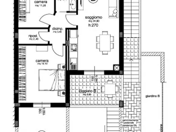 Appartamento trilocale in vendita in Località Monte Ricco, Suvereto