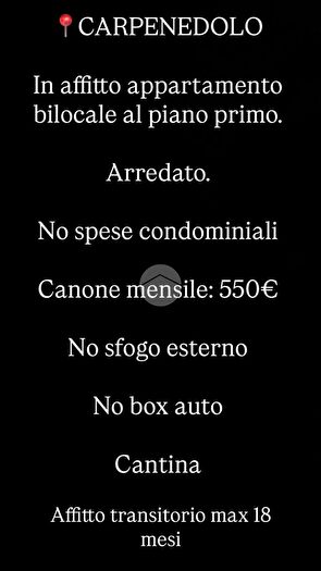 Appartamento bilocale in affitto in Carpenedolo