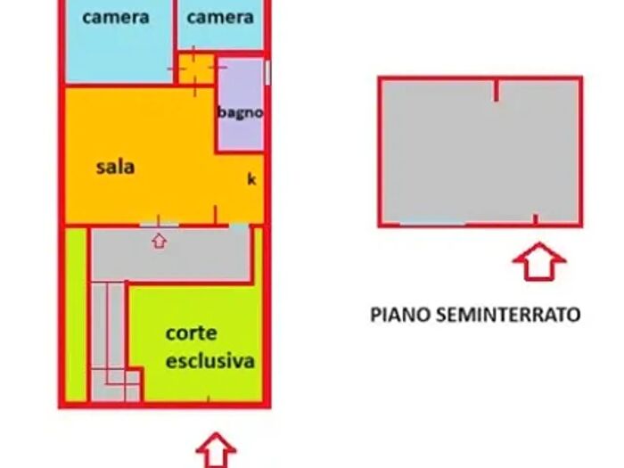 Appartamento trilocale in vendita in Via Montanara, Cecina