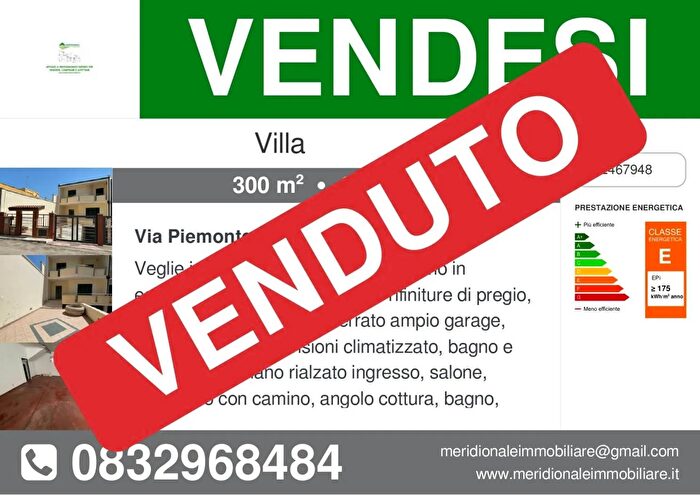 Casa con 8 locali in vendita in Via Piemonte Veglie Lecce, Veglie