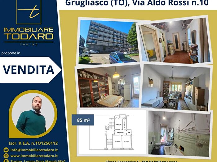 Appartamento trilocale in vendita in Via Aldo Rossi, Grugliasco