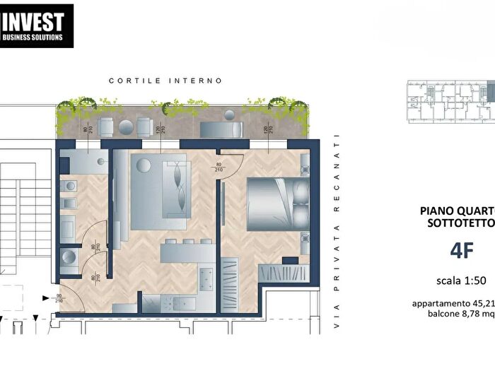 Appartamento bilocale in vendita in Via Porto Corsini, Milano