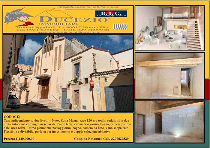 Casa con 6 locali in vendita in Via Mannarazze, Noto