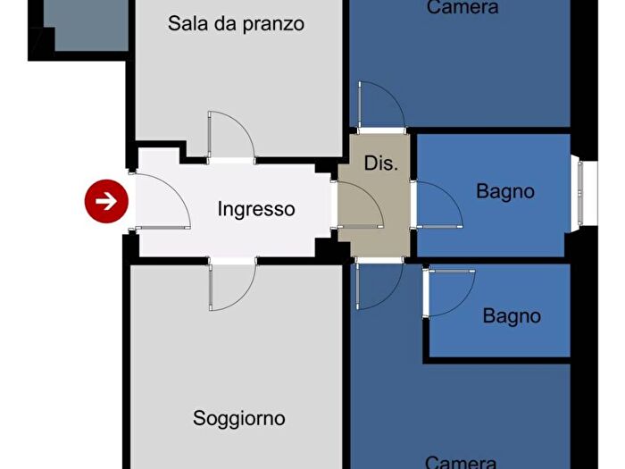 Appartamento trilocale in affitto in Via Giacomo Griziotti, Pagano, Milano