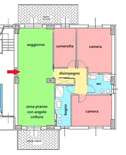 Appartamento quadrilocale in vendita in Zona Stadio dei Pini, Macerata