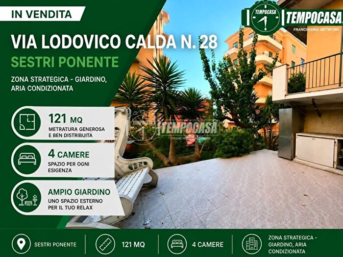 Appartamento quadrilocale in vendita in Via Lodovico Calda, Genova