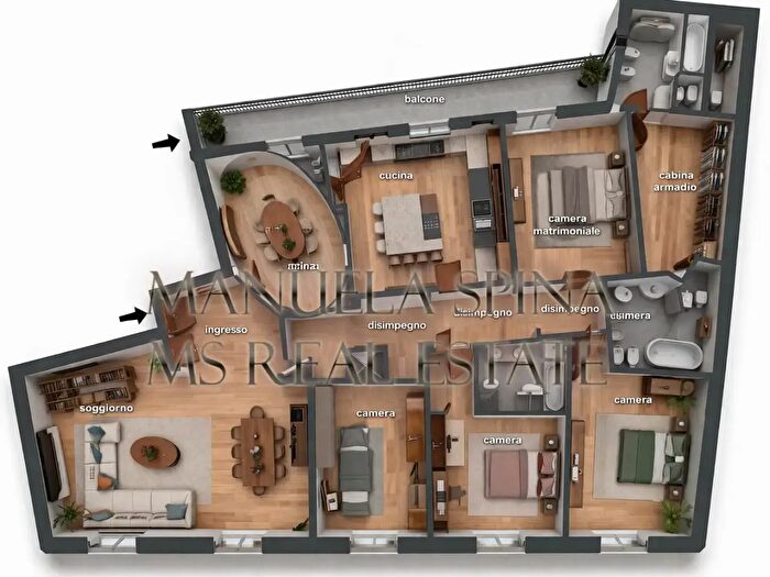 Appartamento con 7 locali in vendita in Via Morigi, Milano