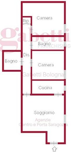 Appartamento trilocale in affitto in Via San Vitale, Centro Storico, Bologna