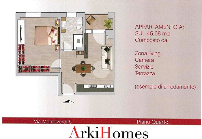 Appartamento bilocale in vendita in Via Claudio Monteverdi, Firenze