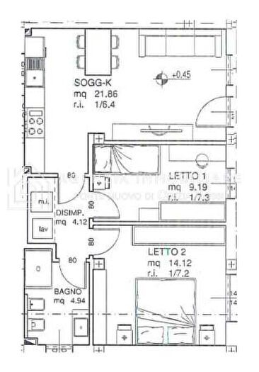 Appartamento trilocale in vendita in Ravenna
