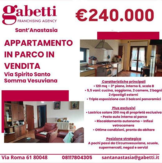 Appartamento con 5 locali in vendita in Via Spirito Santo Snc, Somma Vesuviana