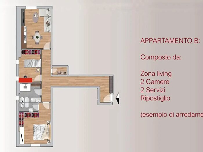 Appartamento trilocale in vendita in Viale Eleonora Duse, Firenze