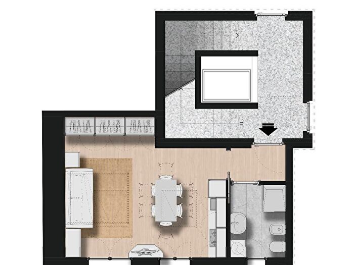 Appartamento monolocale in affitto in Via Monte Grappa, Centro, Concorezzo