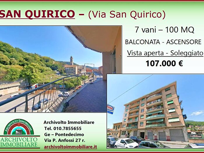 Appartamento quadrilocale in vendita in Via San Quirico, Pontedecimo, Genova