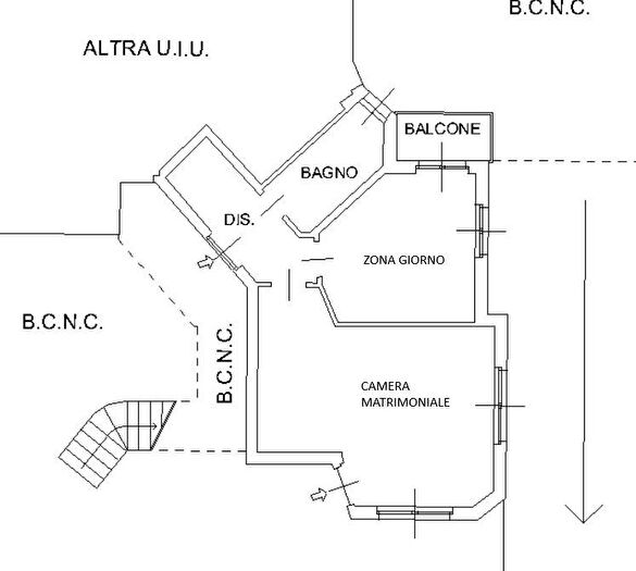 Appartamento bilocale in affitto in VIA ROSSINI, Azzano San Paolo