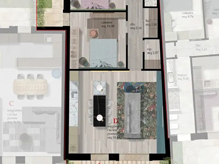 Appartamento quadrilocale in vendita in Cascina