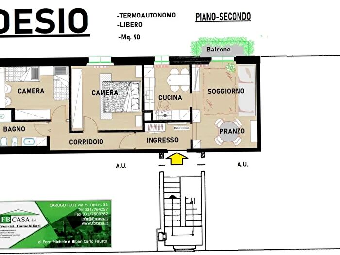 Appartamento trilocale in vendita in Via Fratelli Rosselli, Desio