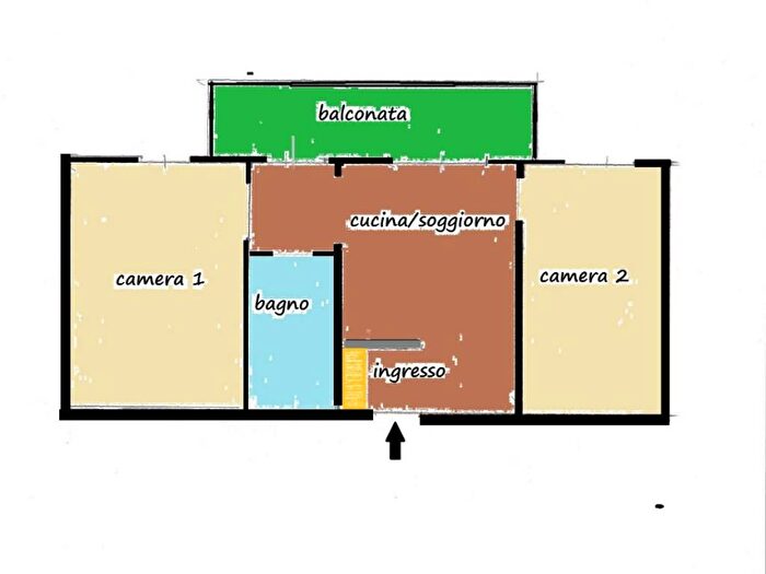 Appartamento trilocale in affitto in Via San Vincenzo, Corso Genova, Milano