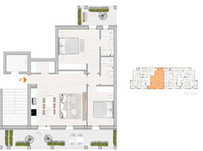 Appartamento trilocale in vendita in Via Umbria Firenze, Firenze