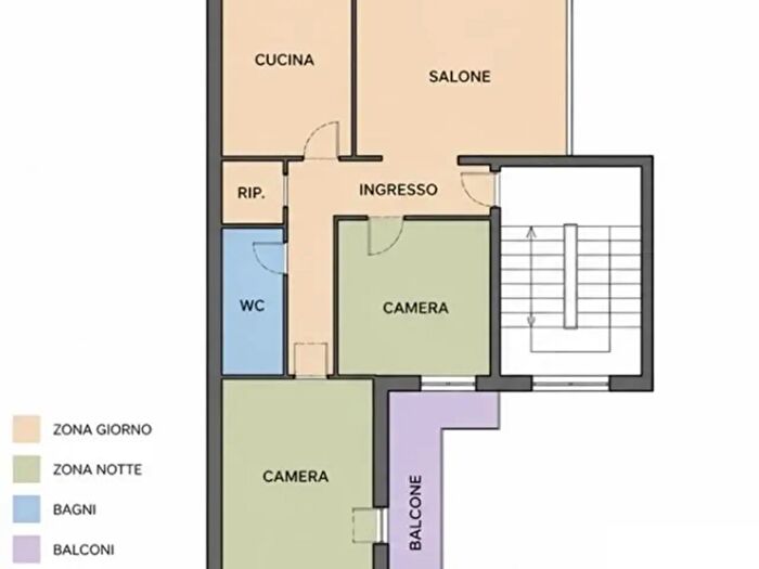 Appartamento trilocale in vendita in Via Curiel, Cardito