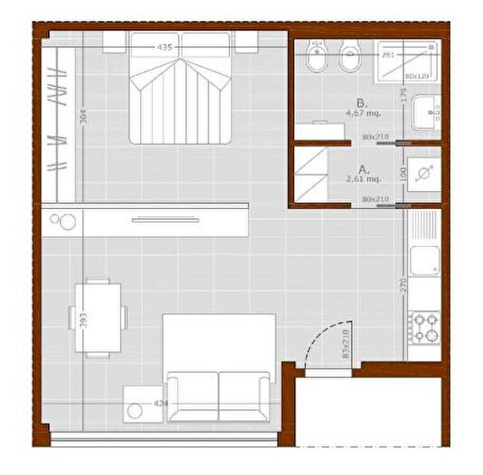 Appartamento monolocale in vendita in Pesaro